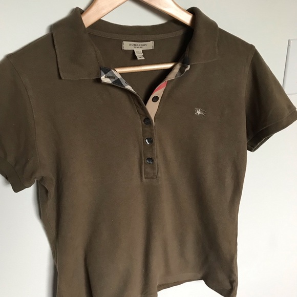 burberry polo shirts womens